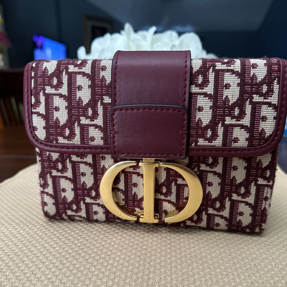 Dior Red and Gold Crossbody Bag with Iconic Design